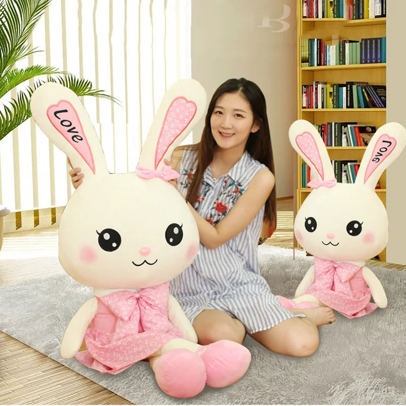 ⭐ Cute Giant Bunny Plush Toy – Soft Hug Rabbit Pillow for Kids & Gifts