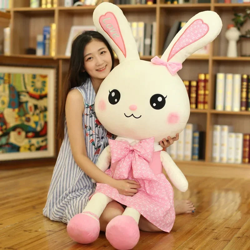 ⭐ Cute Giant Bunny Plush Toy – Soft Hug Rabbit Pillow for Kids & Gifts