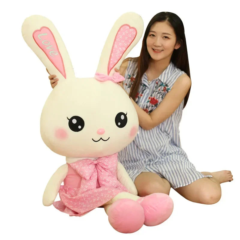 ⭐ Cute Giant Bunny Plush Toy – Soft Hug Rabbit Pillow for Kids & Gifts