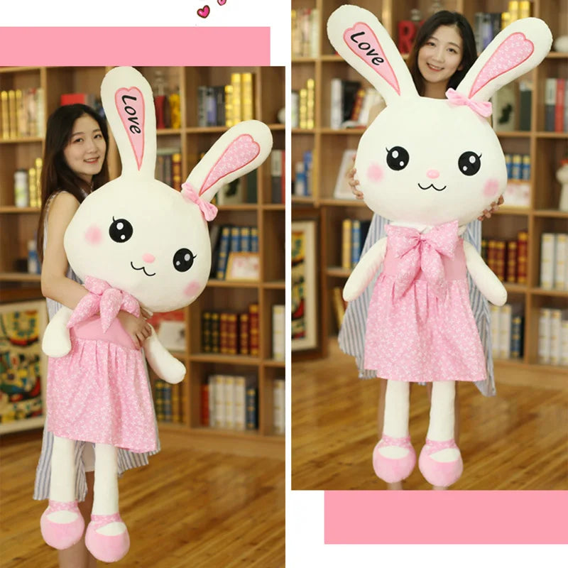 ⭐ Cute Giant Bunny Plush Toy – Soft Hug Rabbit Pillow for Kids & Gifts